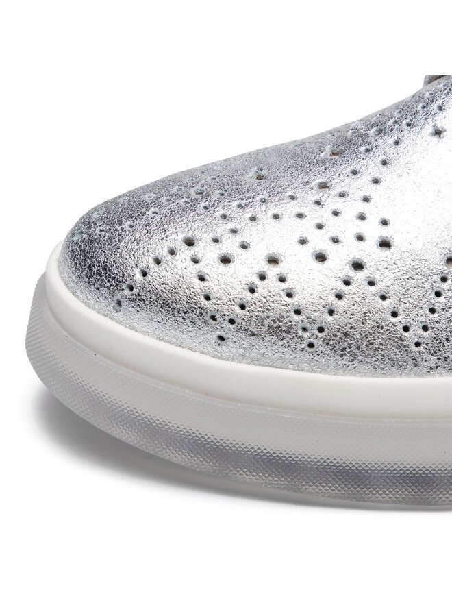 Richelieus Derbies Geox D Myluse C D929WC 000VI C1007 Argent chaussures