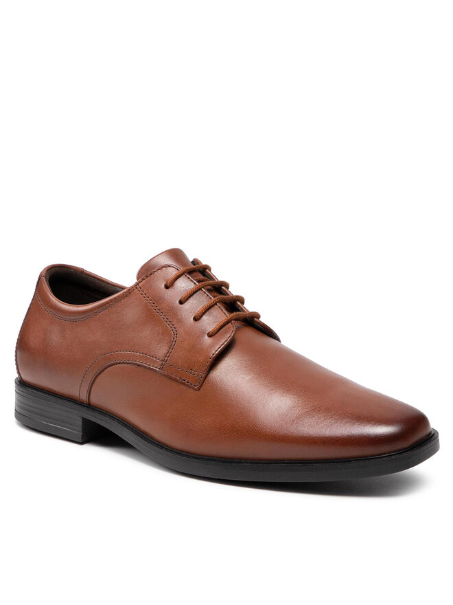 Clarks Półbuty Clarks Howard Walk 261620177 Brązowy