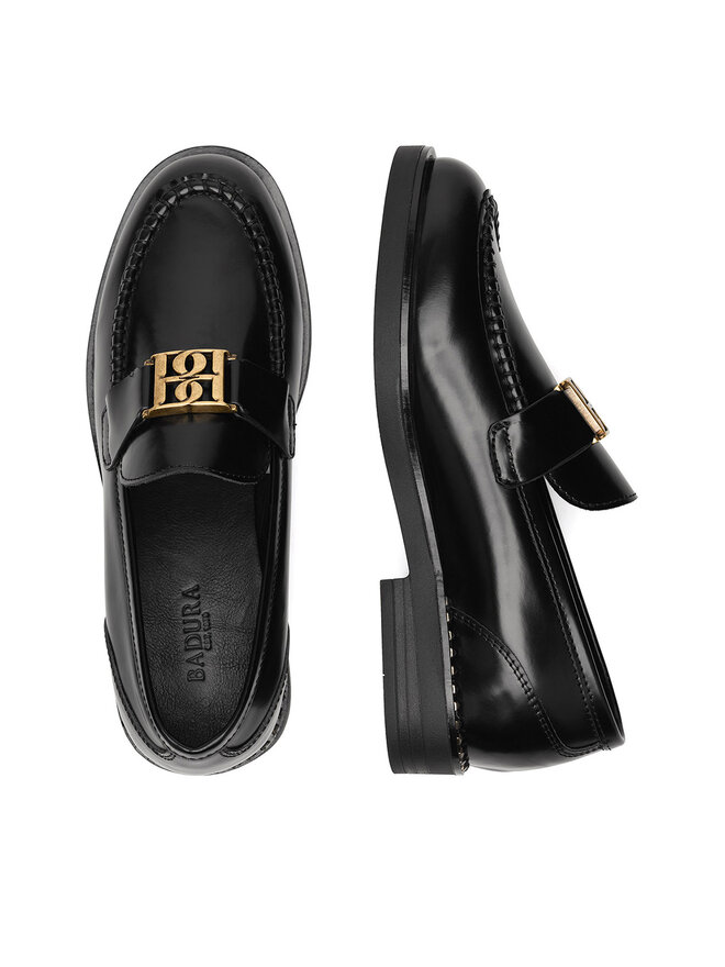 Badura Mokasyny Badura ABIR-FW257 Czarny