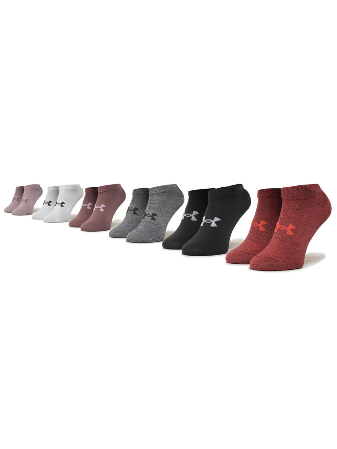 Under Armour Набір 6 низьких жіночих шкарпеток Under Armour Essential No Show 1332981-628 Кольоровий