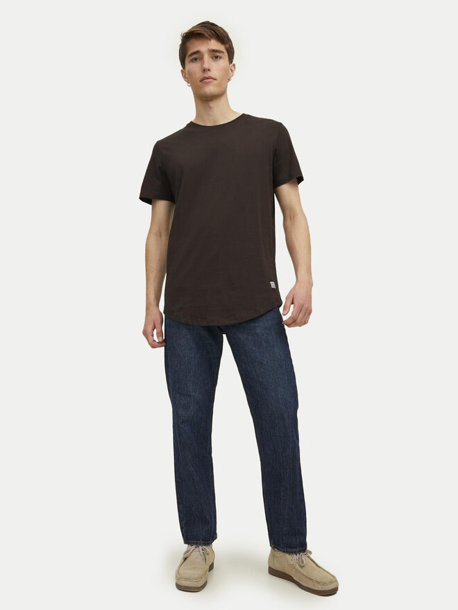 Jack&Jones Jack&Jones Majica Jjenoa 12113648 Rjava Long Line Fit