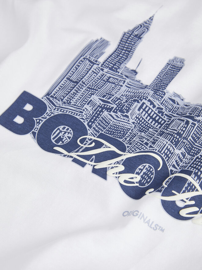 Jack&Jones Jack&Jones Marškinėliai Boston 12272981 Balta Relaxed Fit