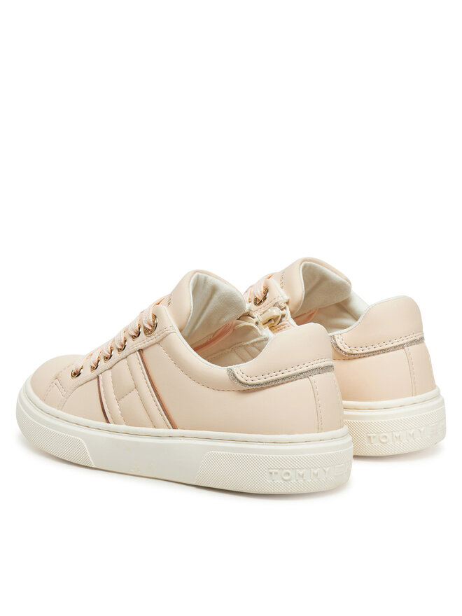 Tommy Hilfiger Сникърси Tommy Hilfiger Low Cut Lace-Up Sneaker T3A9-33745-1439 M Розов