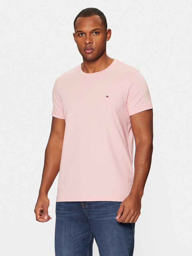 Tommy Hilfiger Tommy Hilfiger Póló MW0MW10800 Rózsaszín Slim Fit