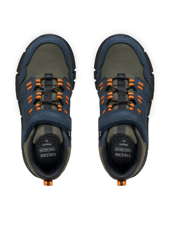 Geox Schnürschuhe Geox J Flexyper Boy B Abx J949XA 033FU CF4A3 M Dunkelblau