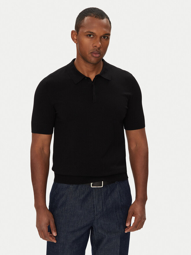 HUGO HUGO Поло San Peter-CV 50536672 Чорний Regular Fit