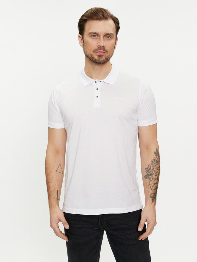 KARL LAGERFELD KARL LAGERFELD Poloshirt 745000 542200 Weiß Regular Fit