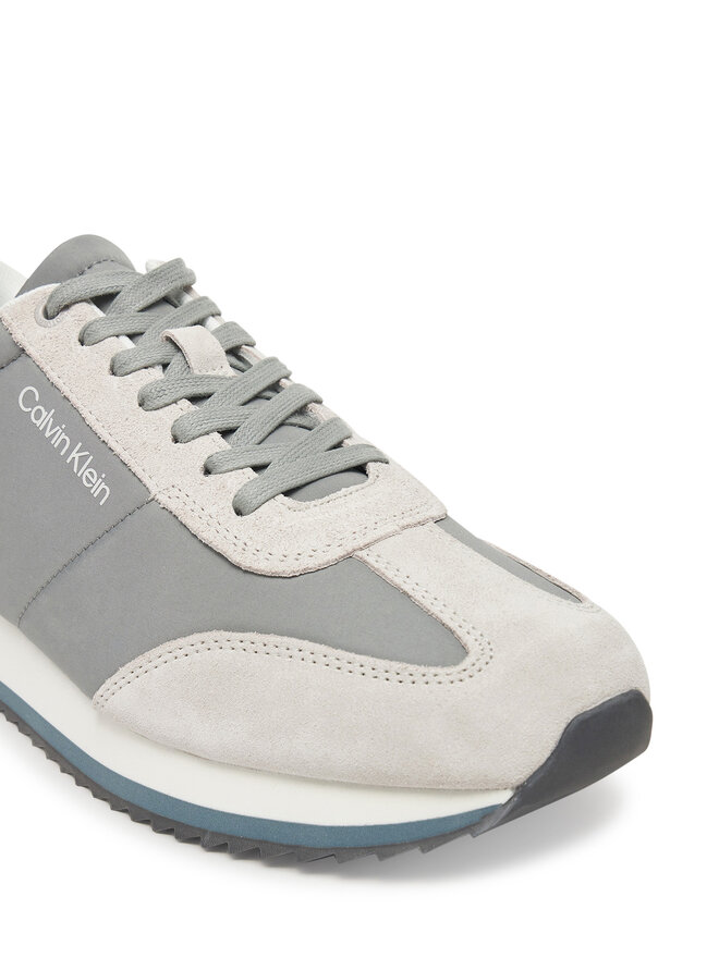 Calvin Klein Снікерcи Calvin Klein Low Top Lace Up Repreve Mix HM0HM01828 Сірий