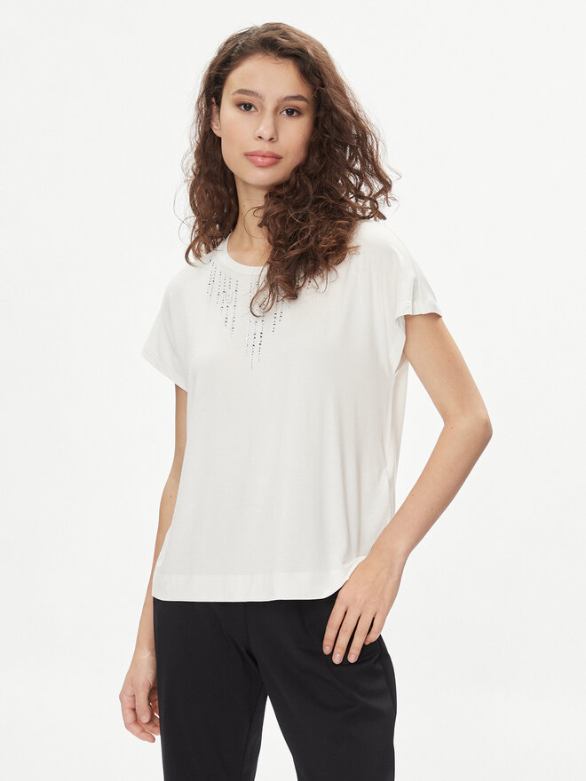 Liu Jo Liu Jo T-Shirt TA4194 JS360 Écru Regular Fit