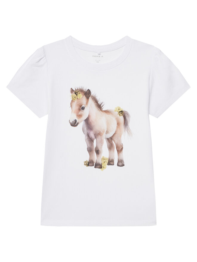 NAME IT NAME IT T-Shirt Hani 13243178 Weiß Standard Fit