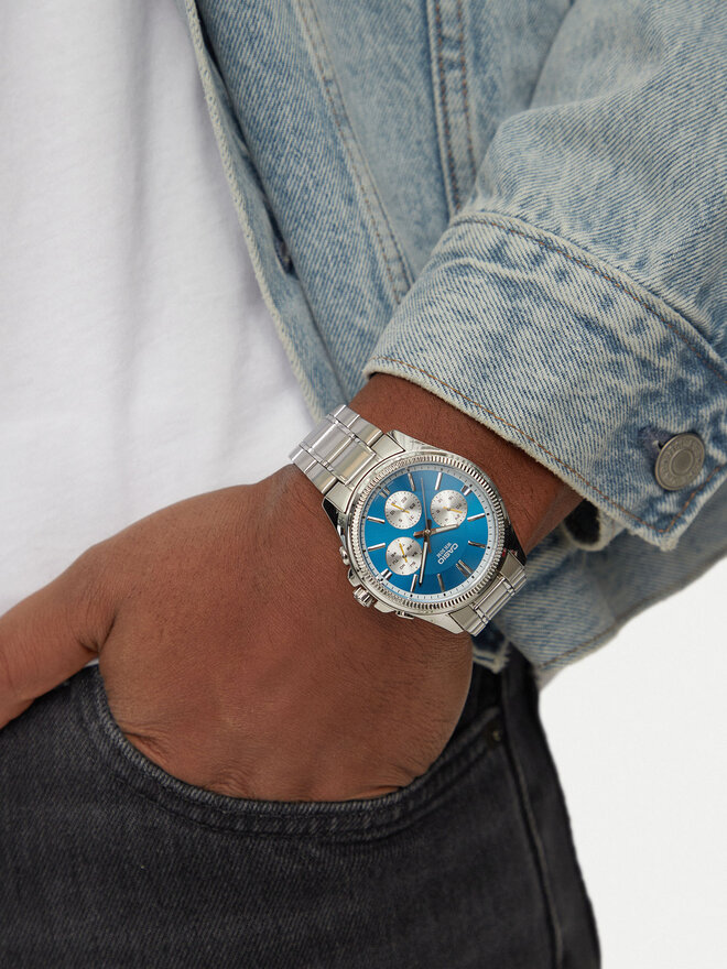Casio Ρολόι Casio MTP-1375PD-2A2VEF Ασημί