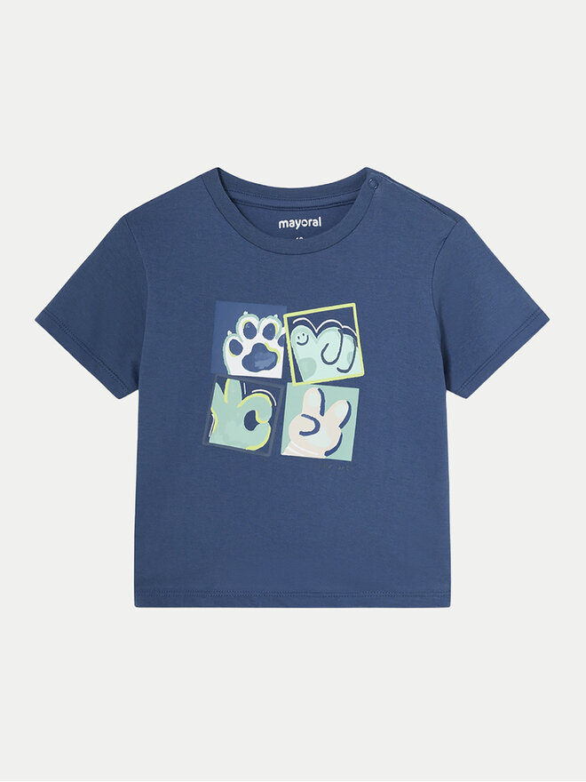Mayoral Mayoral Σετ 2 T-Shirts 01032 Μπλε Regular Fit