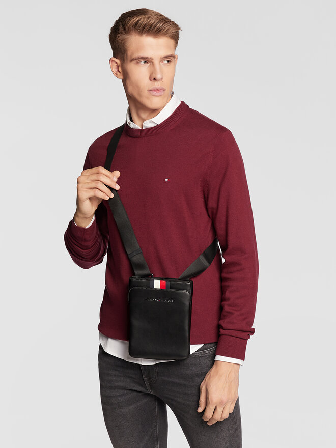 Tommy Hilfiger Maža rankinė Tommy Hilfiger Midtown Pu Mini Crossover AM0AM09546 Juoda