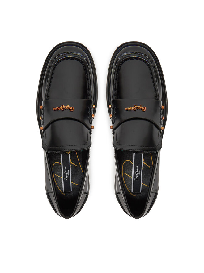Pepe Jeans Loaferek Pepe Jeans Penny Studs PLS10427 Fekete