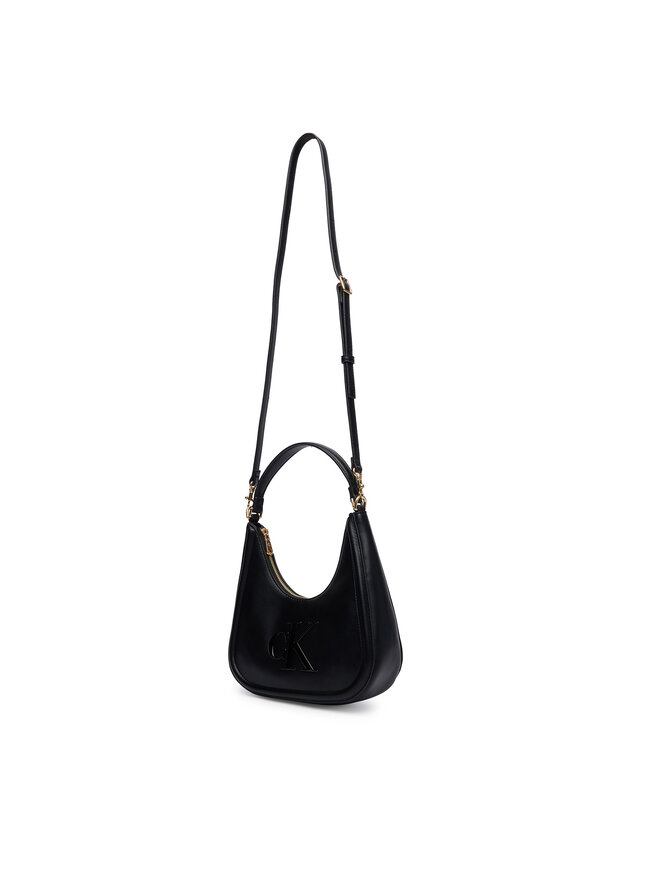Calvin Klein Handtasche Calvin Klein Bold Ck Small Crescent LV04F3561G Schwarz