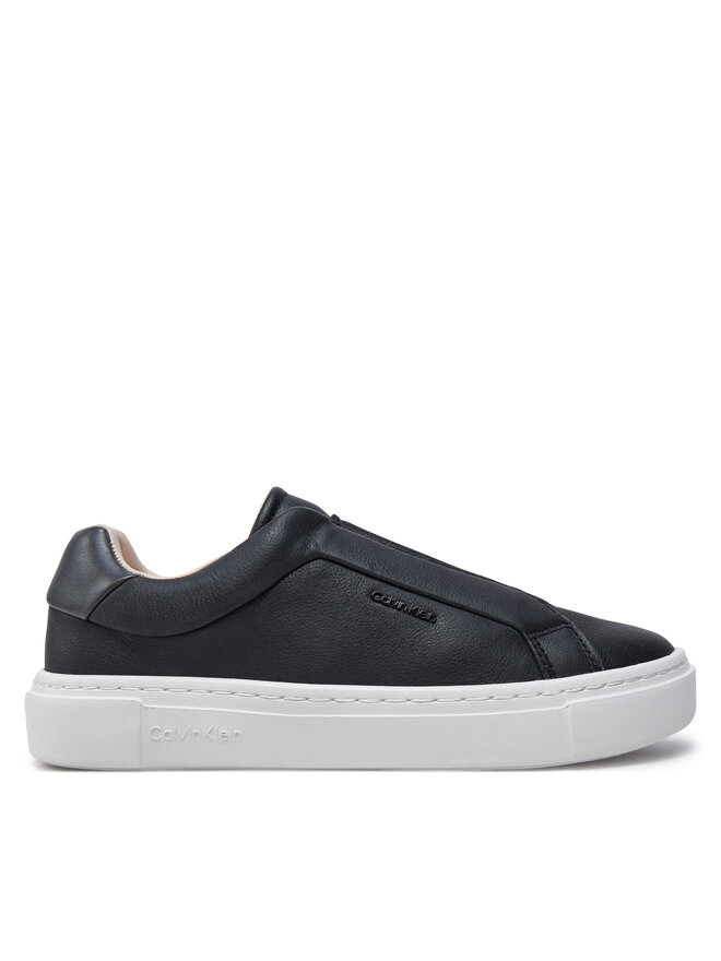 Calvin Klein Sneakersy Calvin Klein Cupsole Slip On W/Ml HW0HW02289 Czarny