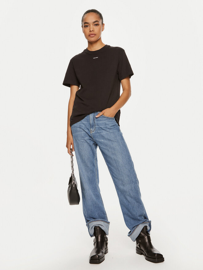 Calvin Klein Calvin Klein T-Shirt Nano Logo K20K207519 Μαύρο Regular Fit
