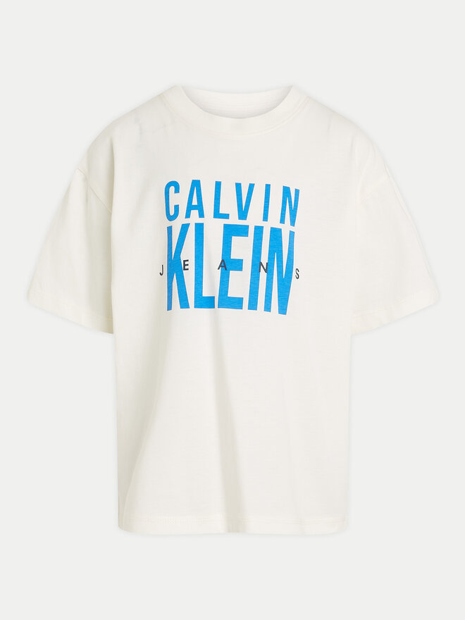 Calvin Klein Jeans Calvin Klein Jeans Футболка Bold Graphic IB0IB02448 Écru Relaxed Fit