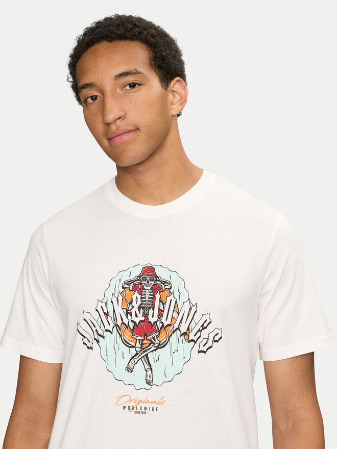 Jack&Jones Jack&Jones Футболка Coconut Skull 12255192 Білий Standard Fit
