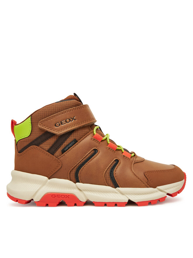 Geox Botines planos Geox J Flexyper Plus J56LCC 0FUME C0616 D Marrón