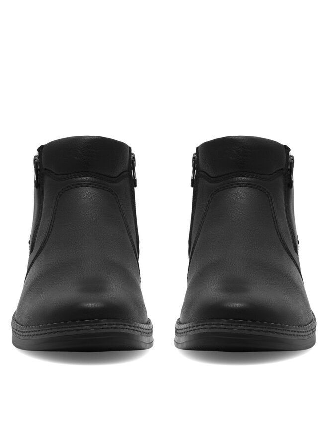 Lanetti Schnürschuhe Lanetti MBS-CARDIFF-10 Schwarz