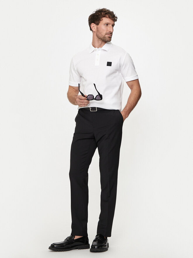 BOSS Boss Polo marškinėliai Parlay 143 50515596 Balta Regular Fit