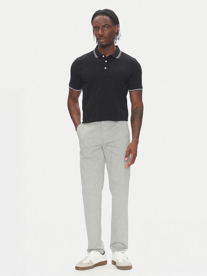 Lindbergh Lindbergh Poloshirt 30-404010 Schwarz Relaxed Fit