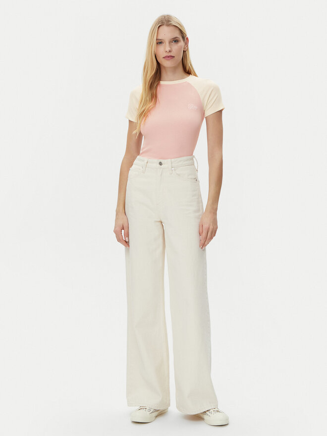 Guess Jeans Guess Jeans Футболка W5GP61 KA0H1 Рожевий Regular Fit