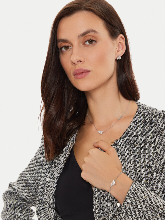 Guess Naušnice Guess JUBE0441 5JW Stříbrná