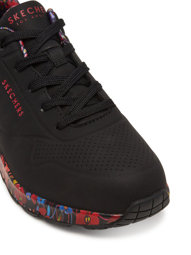 Skechers Sneakersy Skechers Uno-Majestic Garden 155583/BKMT Czarny