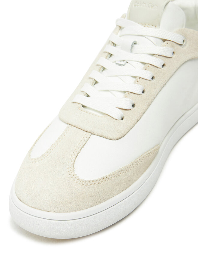 Calvin Klein Снікерcи Calvin Klein Cupsole Lace Up - Lth Sue Mix HW0HW02435 Бежевий