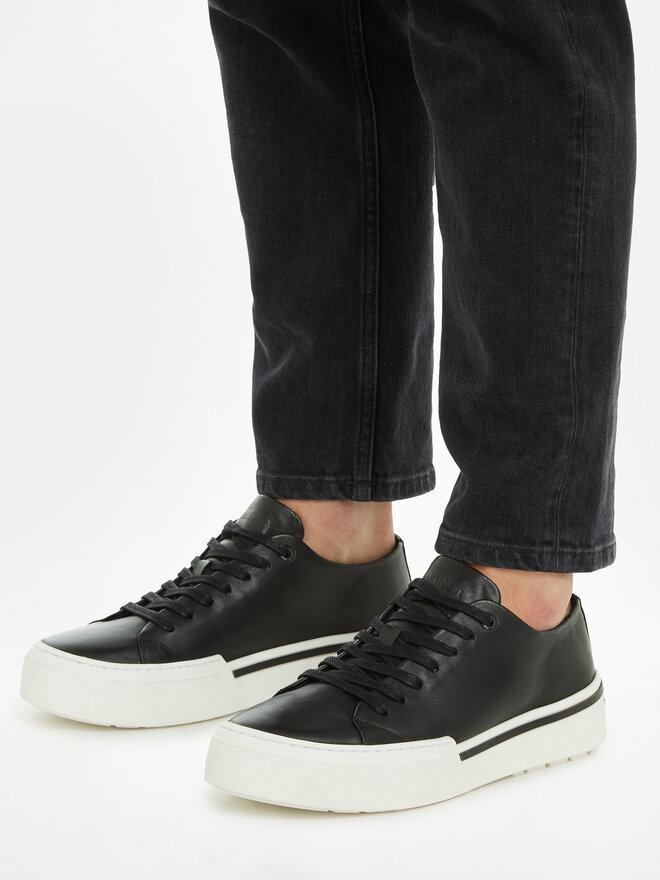Calvin Klein Tenisice Calvin Klein Low Top Lace Up HM0HM01177 Crna