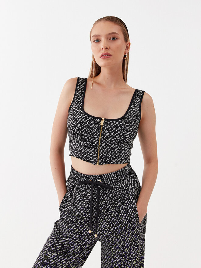 PINKO Pinko Felső 101660 A131 Fekete Slim Fit