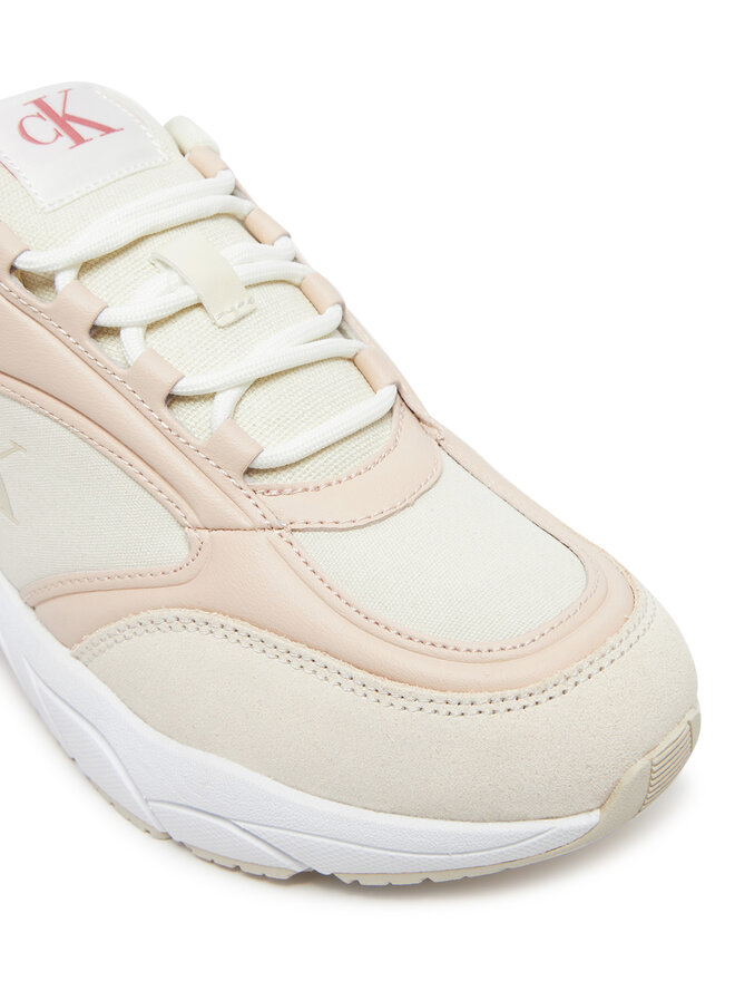 Calvin Klein Jeans Sneakers Calvin Klein Jeans Retro Tennis Mg Mix YW0YW01743 Écru