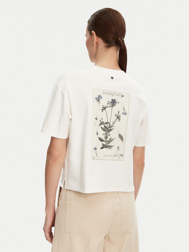 Weekend Max Mara Weekend Max Mara Camiseta Lecco 2515941052 Blanco Boxy Fit