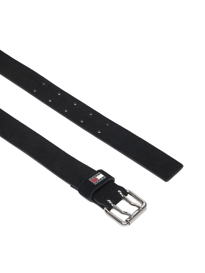 Tommy Jeans Gürtel Tommy Jeans Tjw Square 3.0 Suede AW0AW19300 Schwarz