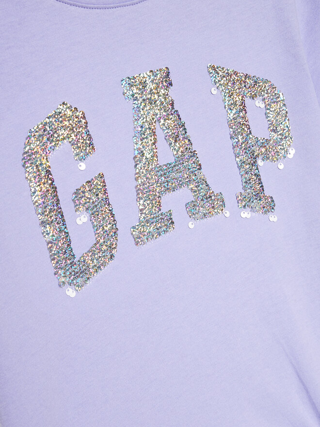 Gap Gap Marškinėliai 886009 Violetinė Regular Fit