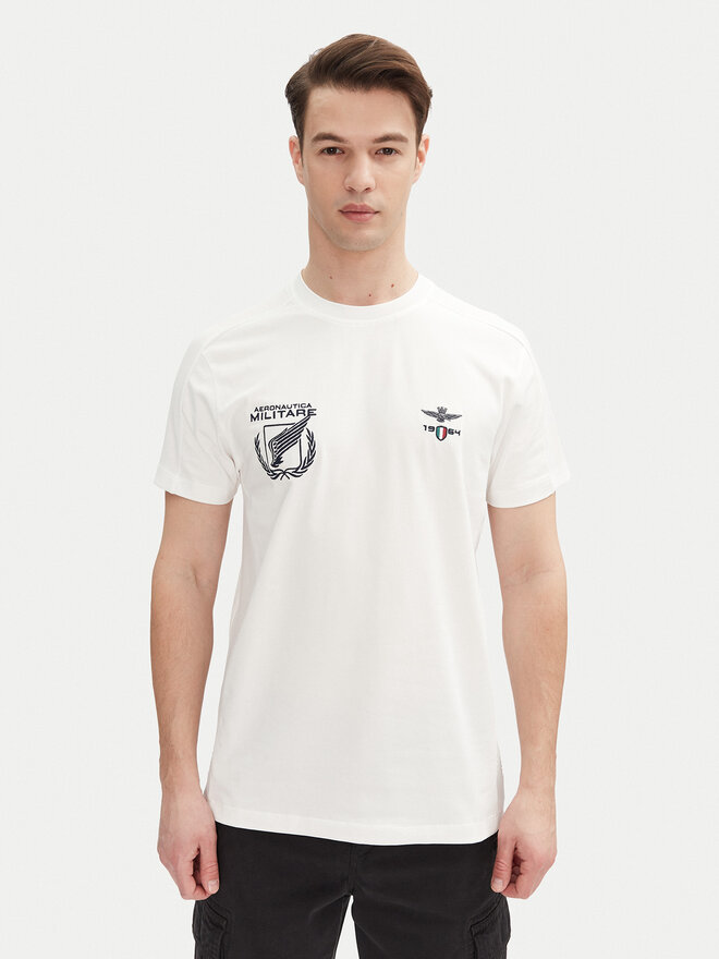 Aeronautica Militare Aeronautica Militare Camiseta 251TS2380J674 Blanco Regular Fit