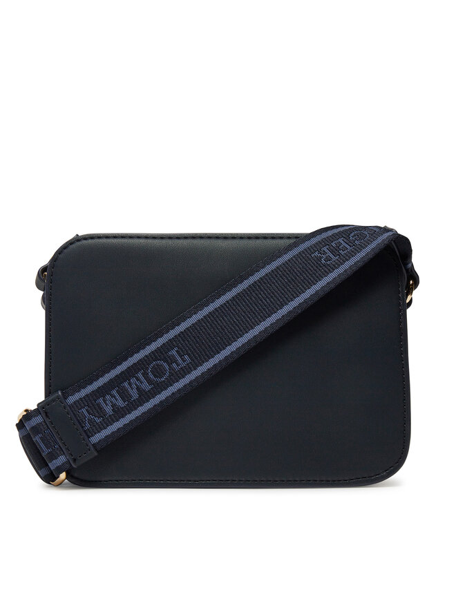 Tommy Hilfiger Kabelka Tommy Hilfiger Th Logotape Camera Bag AW0AW17229 Tmavomodrá