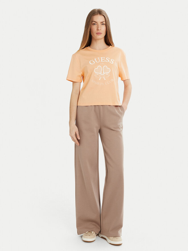 Guess Guess Marškinėliai V5GI04 I3Z14 Oranžinė Regular Fit