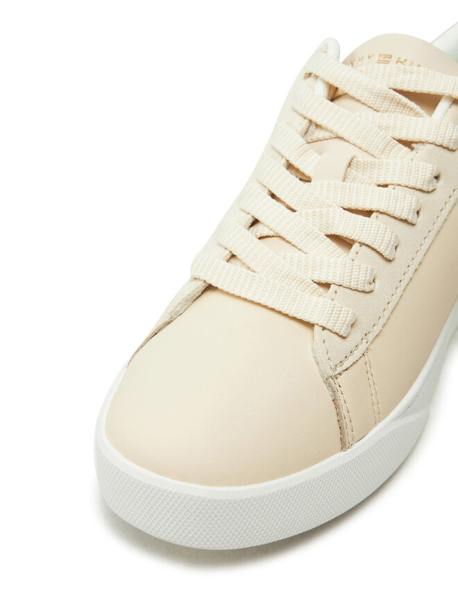 Tommy Hilfiger Sneakersy Tommy Hilfiger Chic Court Sneaker FW0FW08382 Beżowy