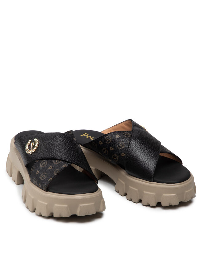 Pollini Шльопанці Pollini TA28056G0EQ1100A Чорний