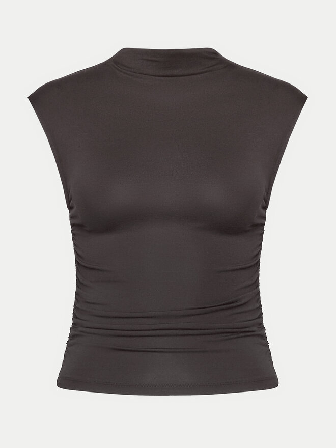 Gina Tricot Gina Tricot Топ 20883 Сірий Slim Fit