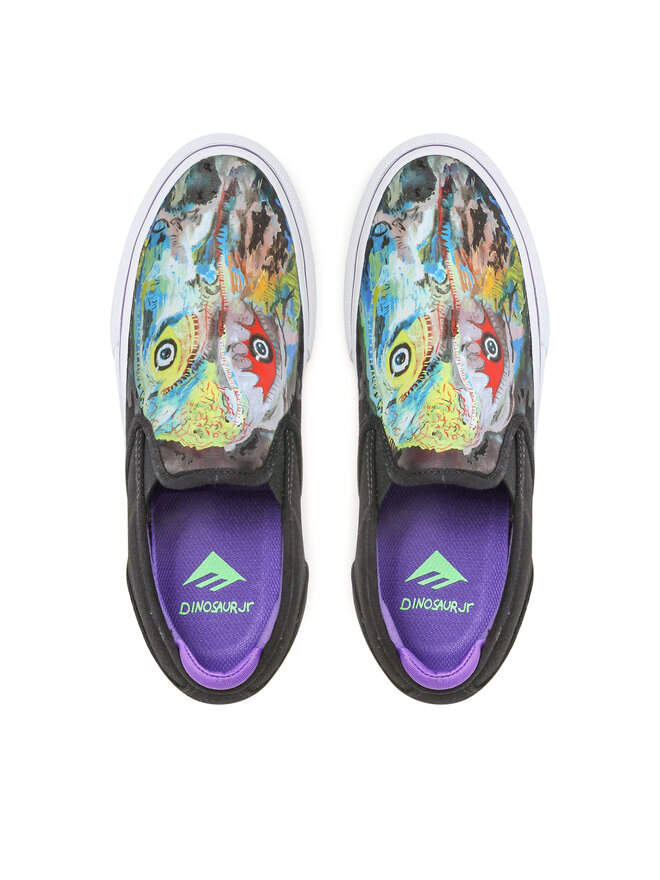 Emerica Tenisówki Emerica Wino G6 Slip-On X Dinosaur Jr. 6107000253 Czarny