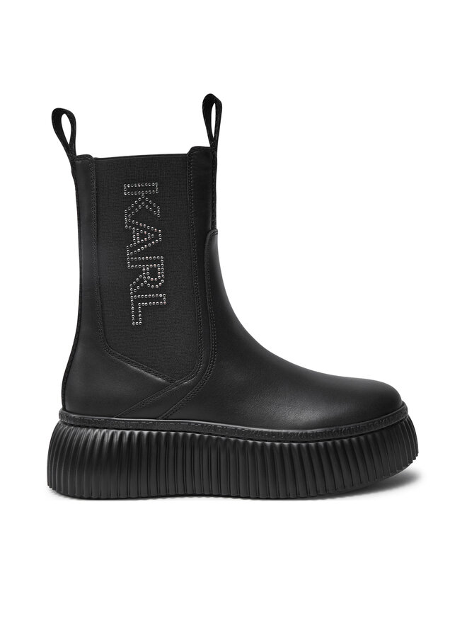 KARL LAGERFELD Jātnieku stila puszābaki KARL LAGERFELD KL42343 Melns