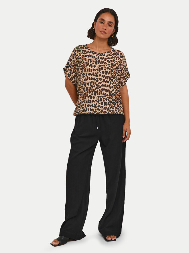 Kaffe Kaffe Majica Amber 10508257 Rjava Relaxed Fit