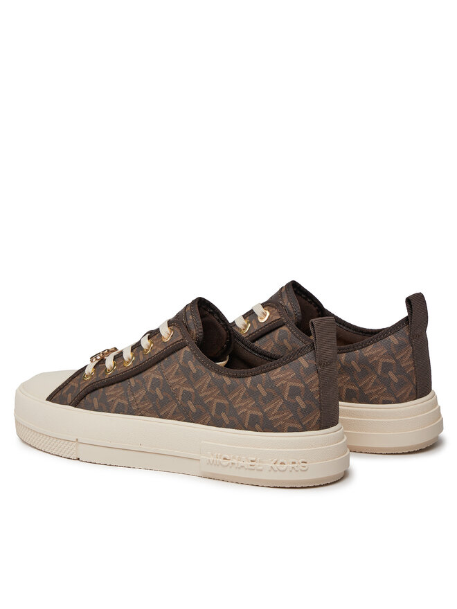 MICHAEL Michael Kors Sneakers aus Stoff MICHAEL Michael Kors Evy Lace Up 43H3EYFS1B Braun