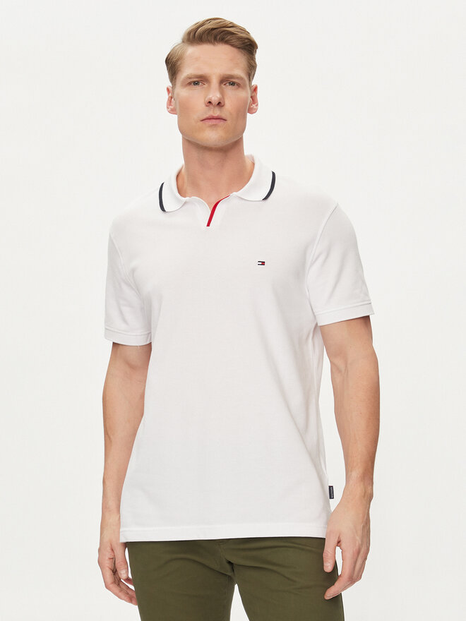 Tommy Hilfiger Tommy Hilfiger Poloshirt MW0MW34772 Weiß Regular Fit