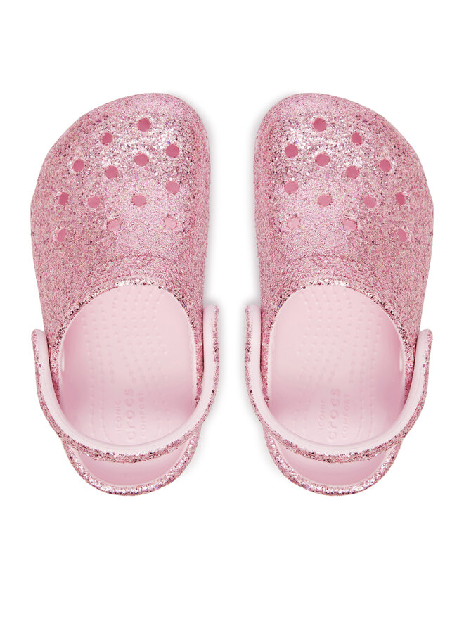 Crocs Шльопанці Crocs Classic Chunky Glitter Clog T 211940 Рожевий