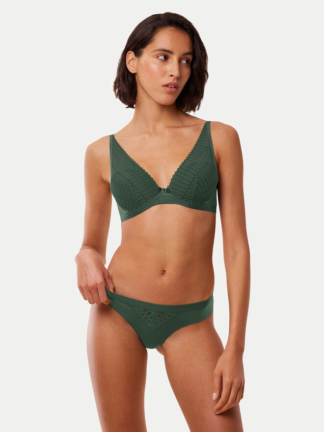 Triumph Triumph Braziljske spodnje hlačke Aura Spotlight 10216453 Zelena